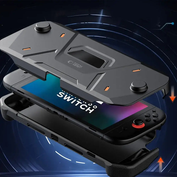 Калъф Tech-Protect Carbonox за Nintendo Switch 2 - черен