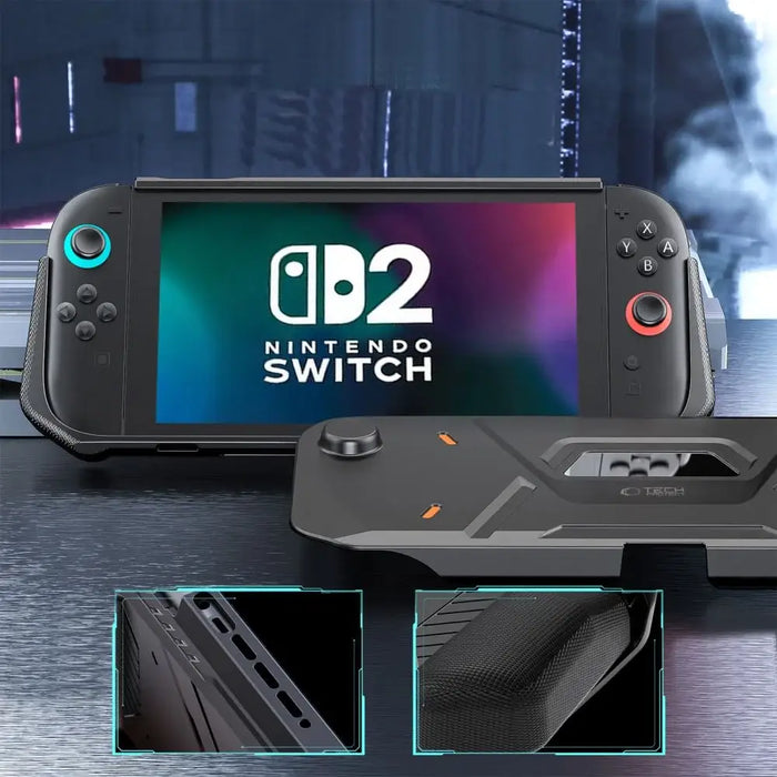 Калъф Tech-Protect Carbonox за Nintendo Switch 2 - черен