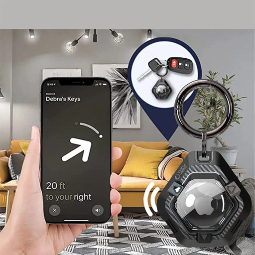 Калъф Tech-Protect Defense за Apple AirTag 1/2 - черен