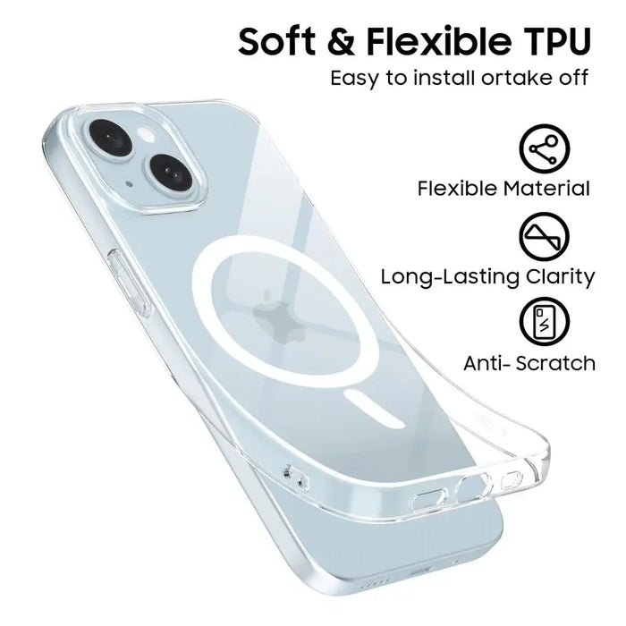 Калъф Tech-Protect FlexAir MagSafe за iPhone 15 - прозрачен
