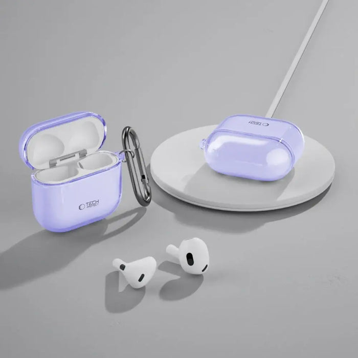 Калъф Tech-Protect FlexAir за AirPods 4 - лилав
