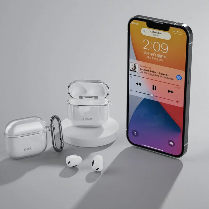 Калъф Tech-Protect FLEXAir за Apple AirPods 4 - прозрачен