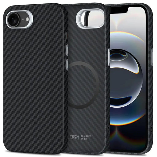 Калъф Tech-Protect Ion Carbon MagSafe за iPhone 16e