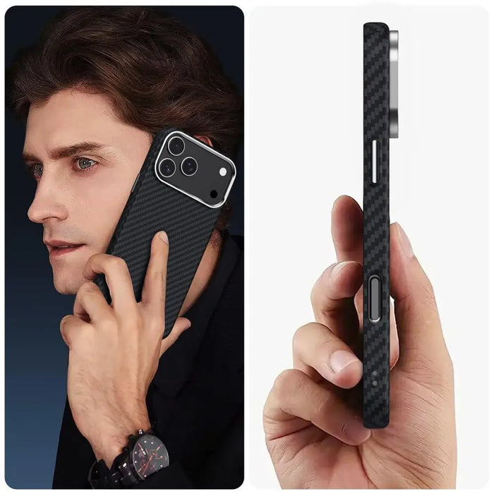 Калъф Tech-Protect Ion Carbon MagSafe за iPhone 17 Pro Max