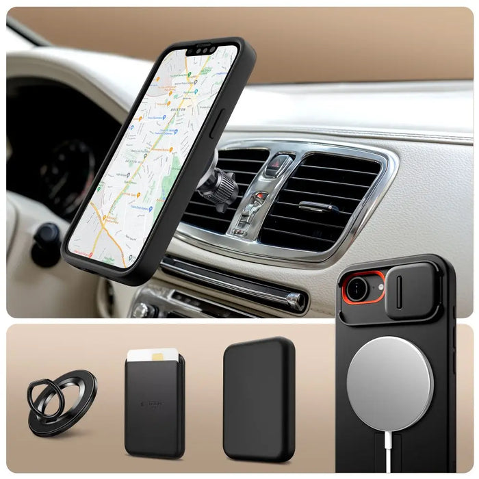 Калъф Tech-Protect Kevlar Aura MagSafe за iPhone 16e - черен