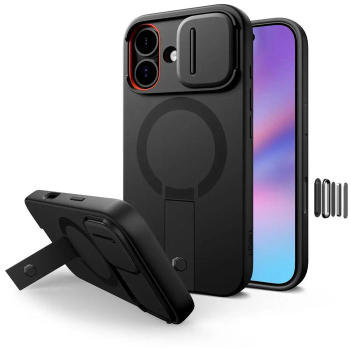 Калъф Tech-Protect Kevlar Aura MagSafe за iPhone 17 - черен