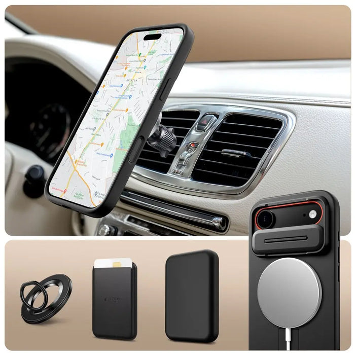 Калъф Tech-Protect Kevlar Aura MagSafe за iPhone Air - черен