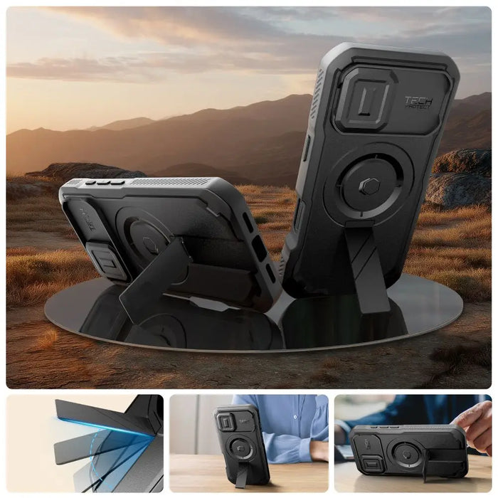 Калъф Tech-Protect Kevlar MagSafe за iPhone 17 - черен