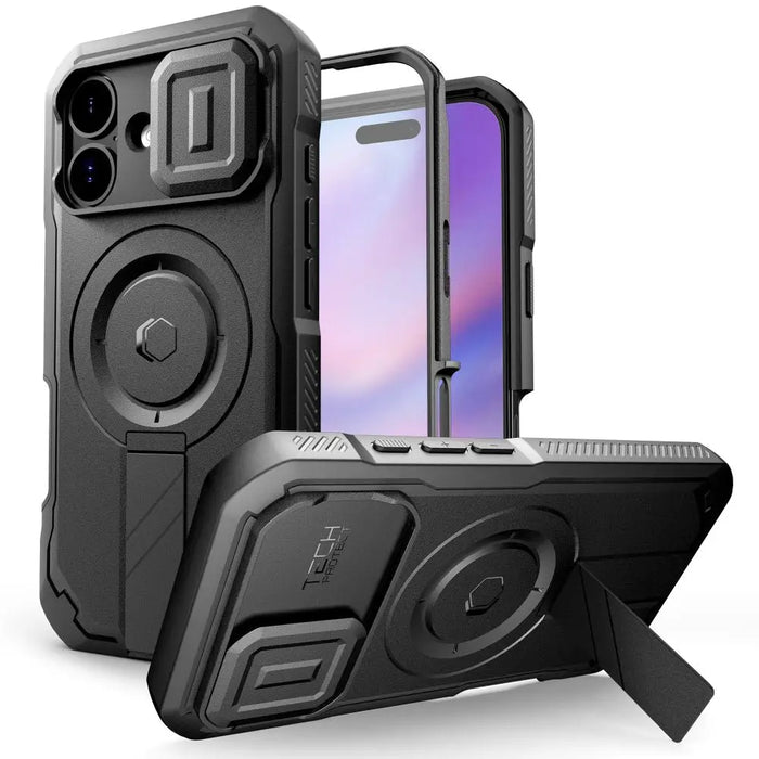 Калъф Tech-Protect Kevlar MagSafe за iPhone 17 - черен