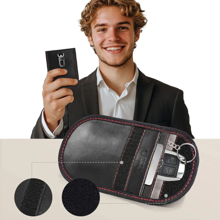 Калъф Tech-Protect KLR100 RFID - черен и червен