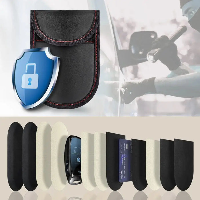 Калъф Tech-Protect KLR100 RFID - черен и червен