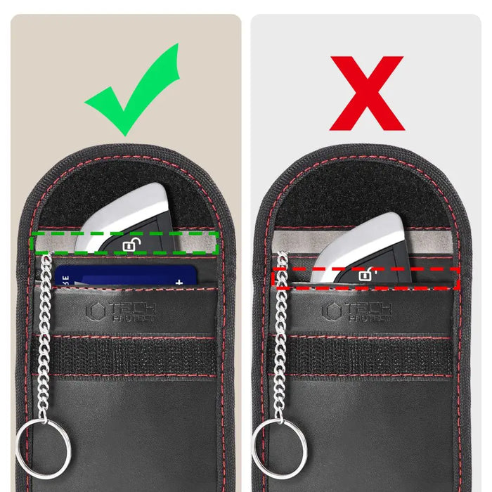 Калъф Tech-Protect KLR100 RFID - черен и червен