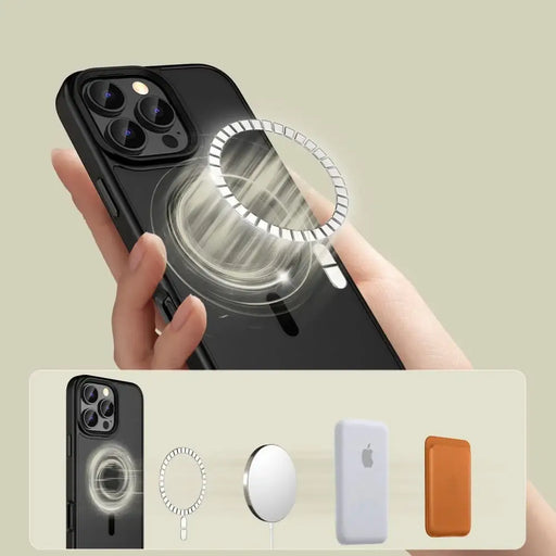 Калъф Tech-Protect MagMat MagSafe за iPhone 15 Plus - син
