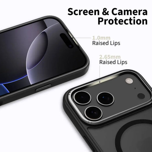 Калъф Tech-Protect MagEdge MagSafe за iPhone 17 Pro - черен