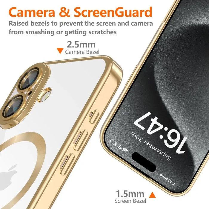 Калъф Tech-Protect MagFlex MagSafe за iPhone 16 - златен