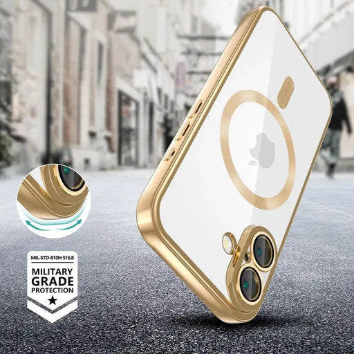 Калъф Tech-Protect MagFlex MagSafe за iPhone 16e - златен