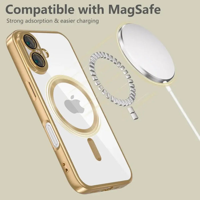 Калъф Tech-Protect MagFlex MagSafe за iPhone 16e - златен