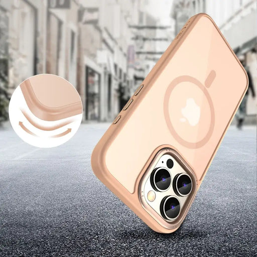 Калъф Tech-Protect MagMat MagSafe за iPhone 16 Pro - розов