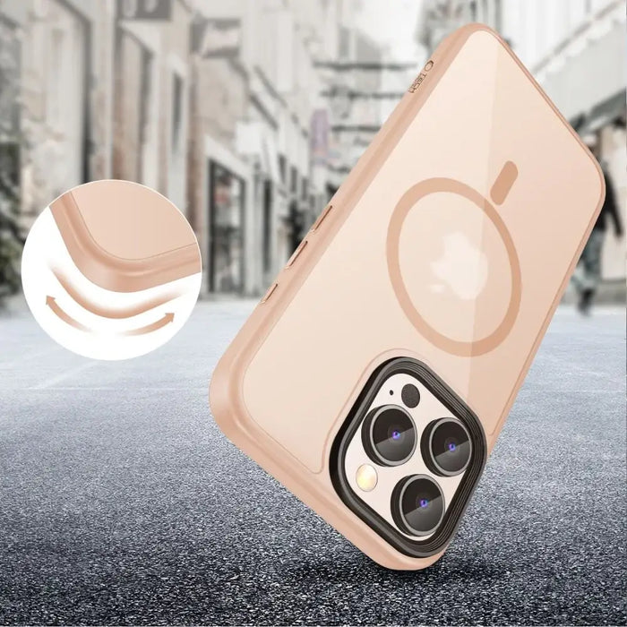 Калъф Tech-Protect MagMat MagSafe за iPhone 16 Pro - розов