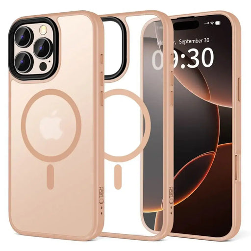 Калъф Tech-Protect MagMat MagSafe за iPhone 16 Pro - розов