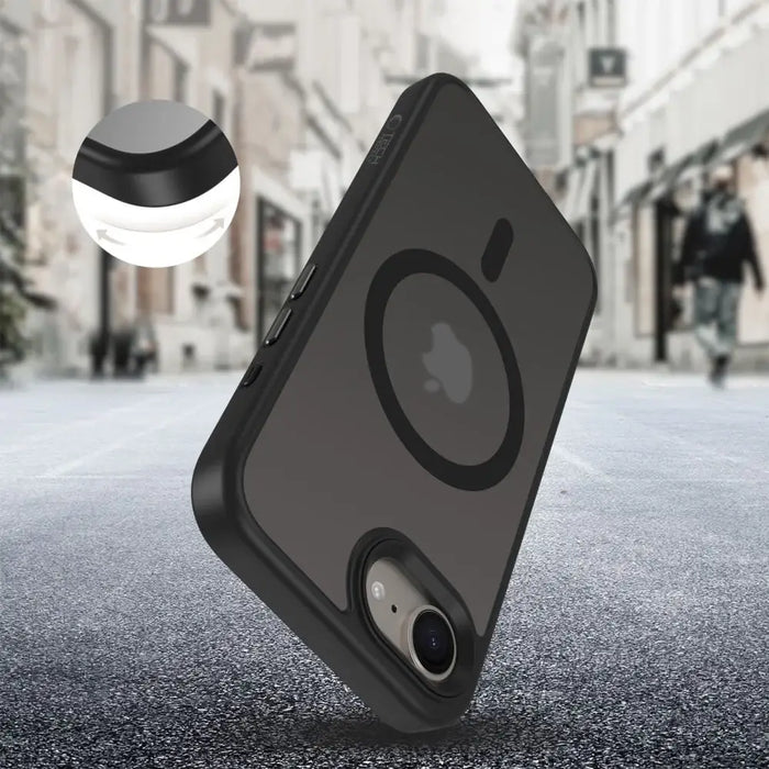Калъф Tech-Protect MagMat MagSafe за iPhone 16e - черен мат