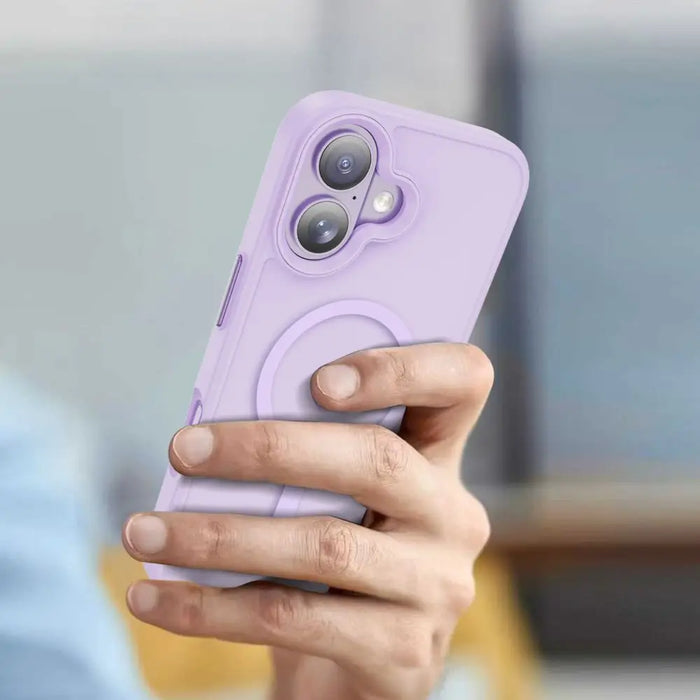 Калъф Tech-Protect MagMat MagSafe за iPhone 17 - лилав