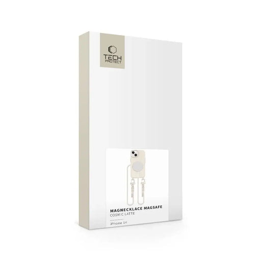 Калъф Tech-Protect MagNecklace MagSafe за iPhone 14 - бежов