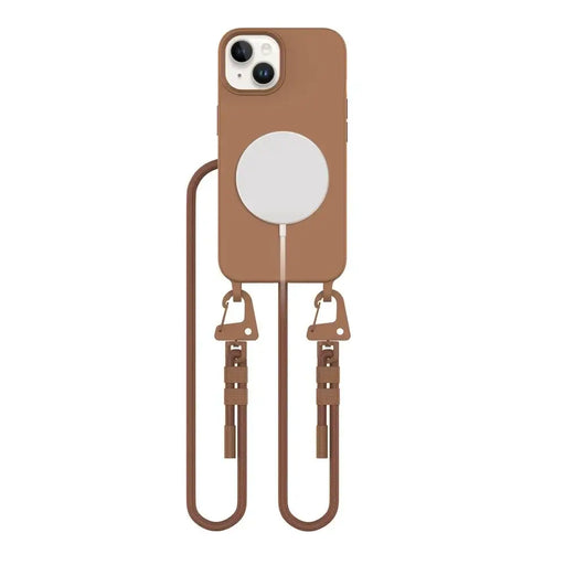 Калъф Tech-Protect MagNecklace MagSafe за iPhone 14 - кафяв