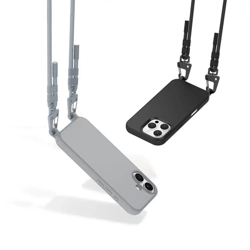 Калъф Tech-Protect MagNecklace MagSafe за iPhone 15 - сив