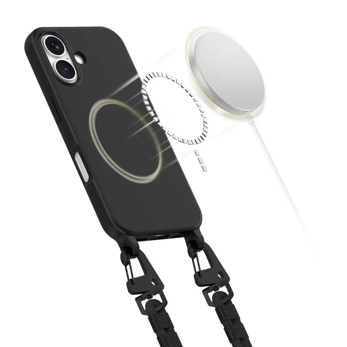 Калъф Tech-Protect MagNecklace MagSafe за iPhone 16 - черен