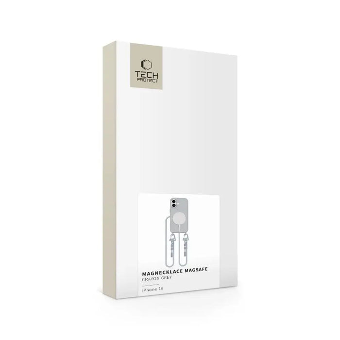 Калъф Tech-Protect MagNecklace MagSafe за iPhone 16 - сив