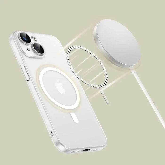 Калъф Tech-Protect MagSlim MagSafe за iPhone 15 - бял