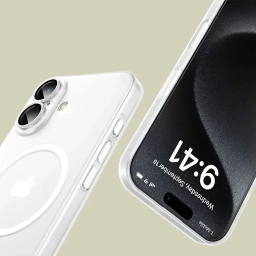 Калъф Tech-Protect MagSlim MagSafe за iPhone 15 Pro - бял