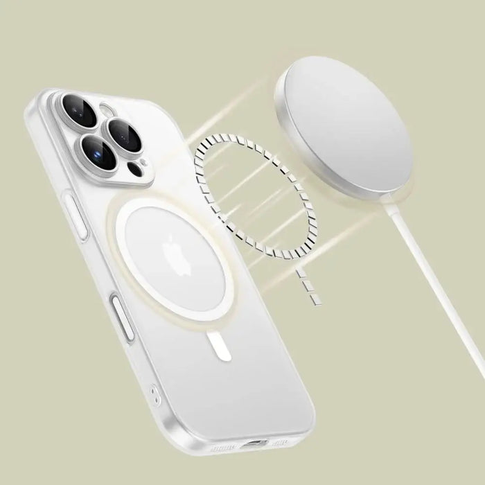 Калъф Tech-Protect MagSlim MagSafe за iPhone 16 Pro - бял