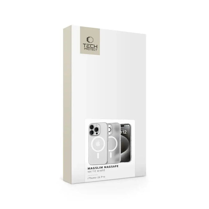 Калъф Tech-Protect MagSlim MagSafe за iPhone 16 Pro - бял