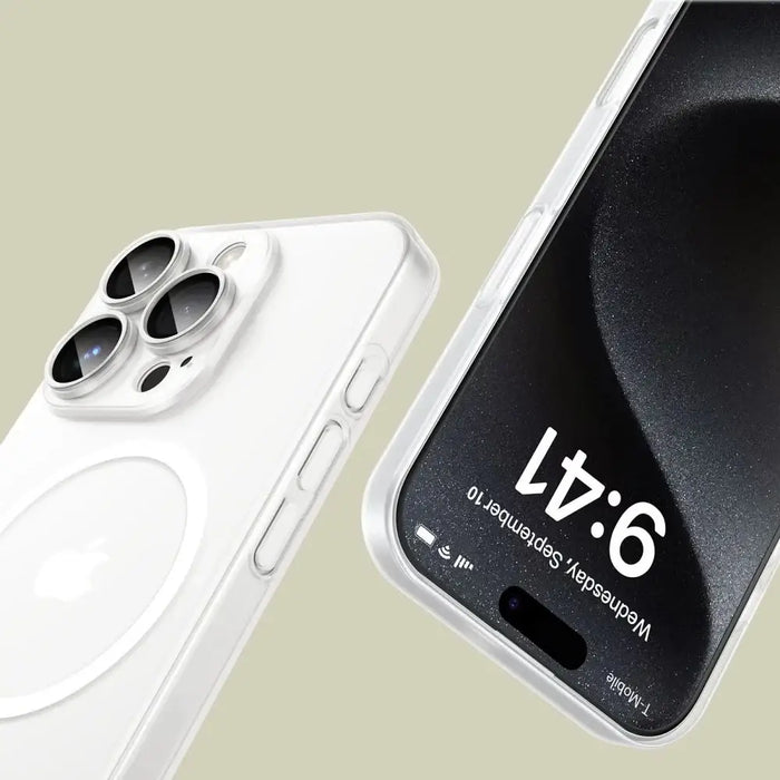 Калъф Tech-Protect MagSlim MagSafe за iPhone 16 Pro - бял