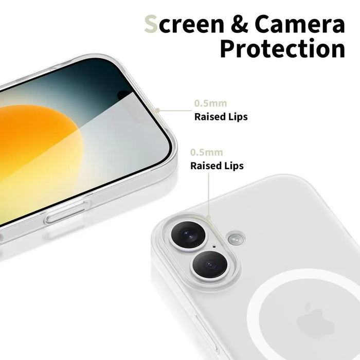 Калъф Tech-Protect MagSlim MagSafe за iPhone 17 - бял мат