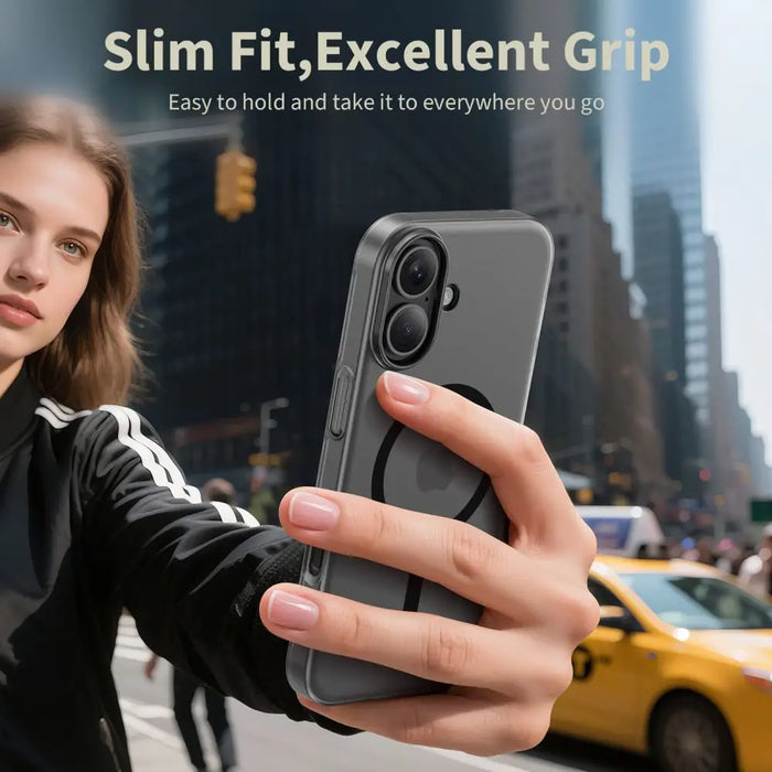 Калъф Tech-Protect MagSlim MagSafe за iPhone 17 - черен мат