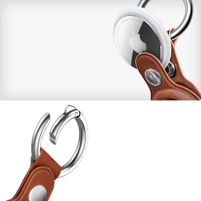Калъф Tech-Protect NaturalFit за Apple AirTag 1/2 - кафяв