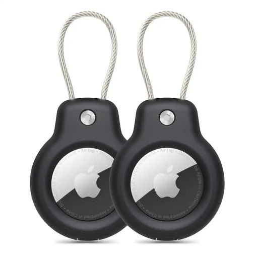 Калъф Tech-Protect Rough Vein 2-pack за Apple AirTag - черен