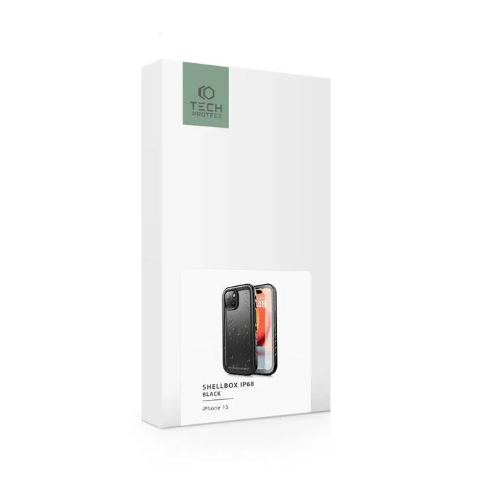 Калъф Tech-Protect ShellBox IP68 за iPhone 15 - черен