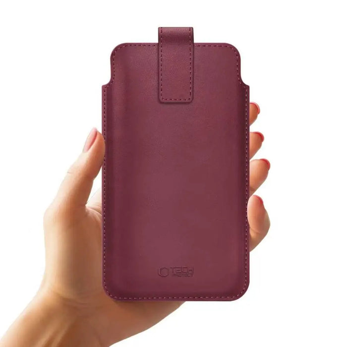 Калъф Tech-Protect SM65 за смартфони 6.0-6.9’’ - бордо