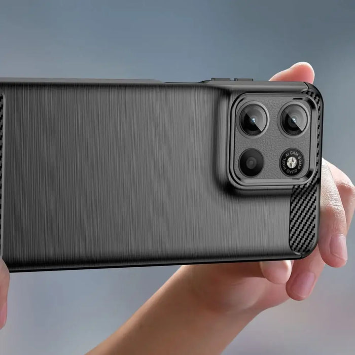 Калъф Tech-Protect TPUcarbon за Motorola Moto G15 / G15
