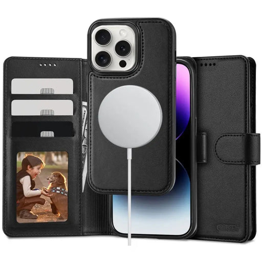Калъф Tech-Protect Wallet MagSafe с портфейл за iPhone 16