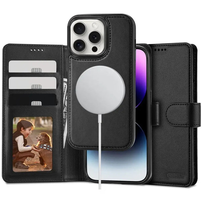 Калъф Tech-Protect Wallet MagSafe с портфейл за iPhone 16