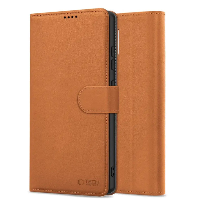 Калъф Tech-Protect Wallet за iPhone 16e - кафяв