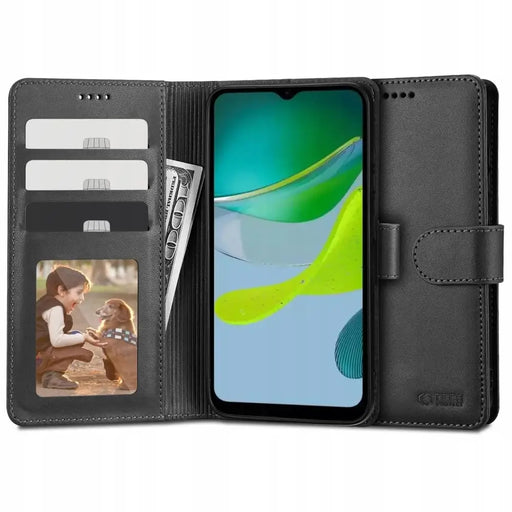 Калъф Tech-Protect Wallet за Motorola E13 - черен