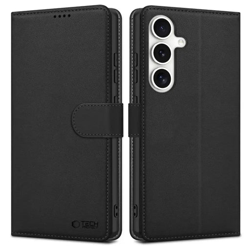 Калъф Tech-Protect Wallet за Samsung Galaxy S25 + - черен