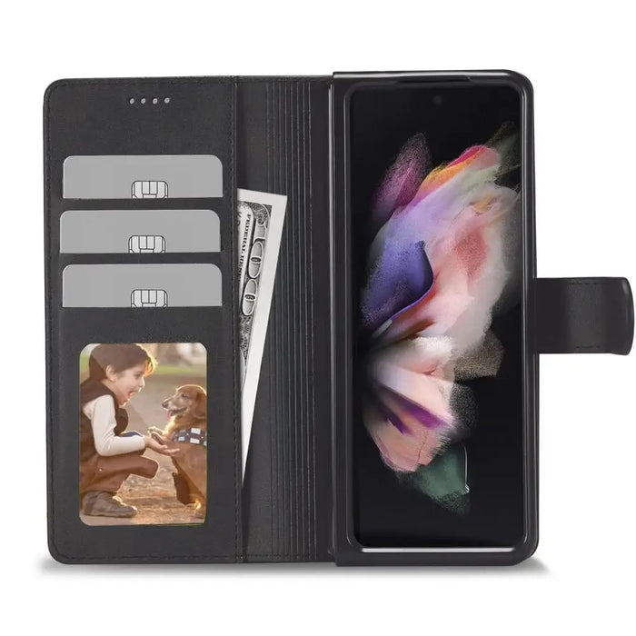 Калъф Tech-Protect Wallet за Samsung Galaxy Z Fold 7 - черен