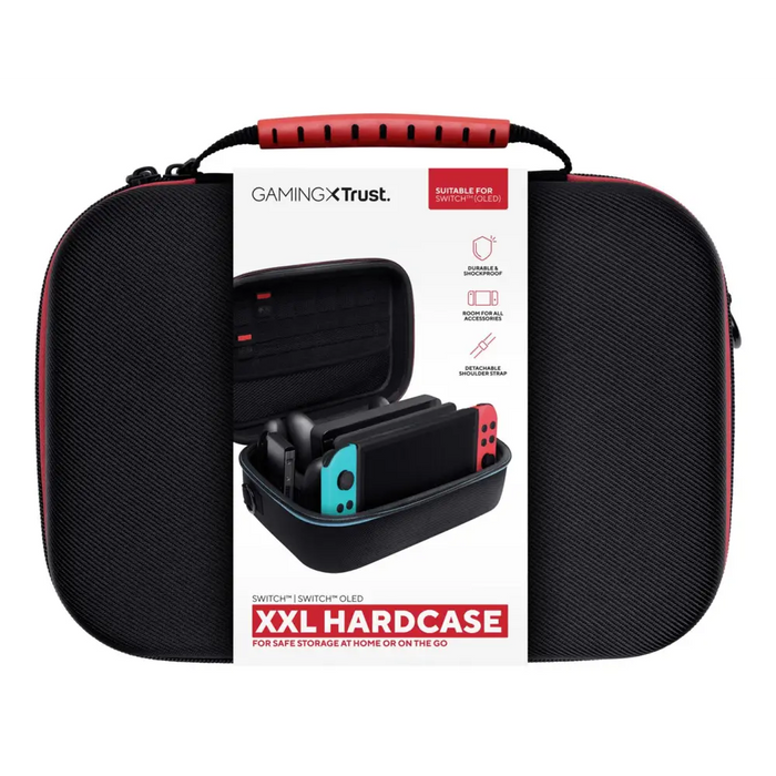Калъф Trust GXT 1247 Hardshell Nintendo черен син червен